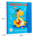 Magnetic fraction book educational math set