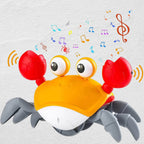 Crawling toy with music and automatic obstacle avoidance sensor