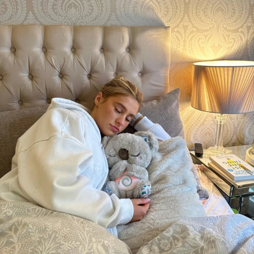 Soothing warm plush hug toy for sleep