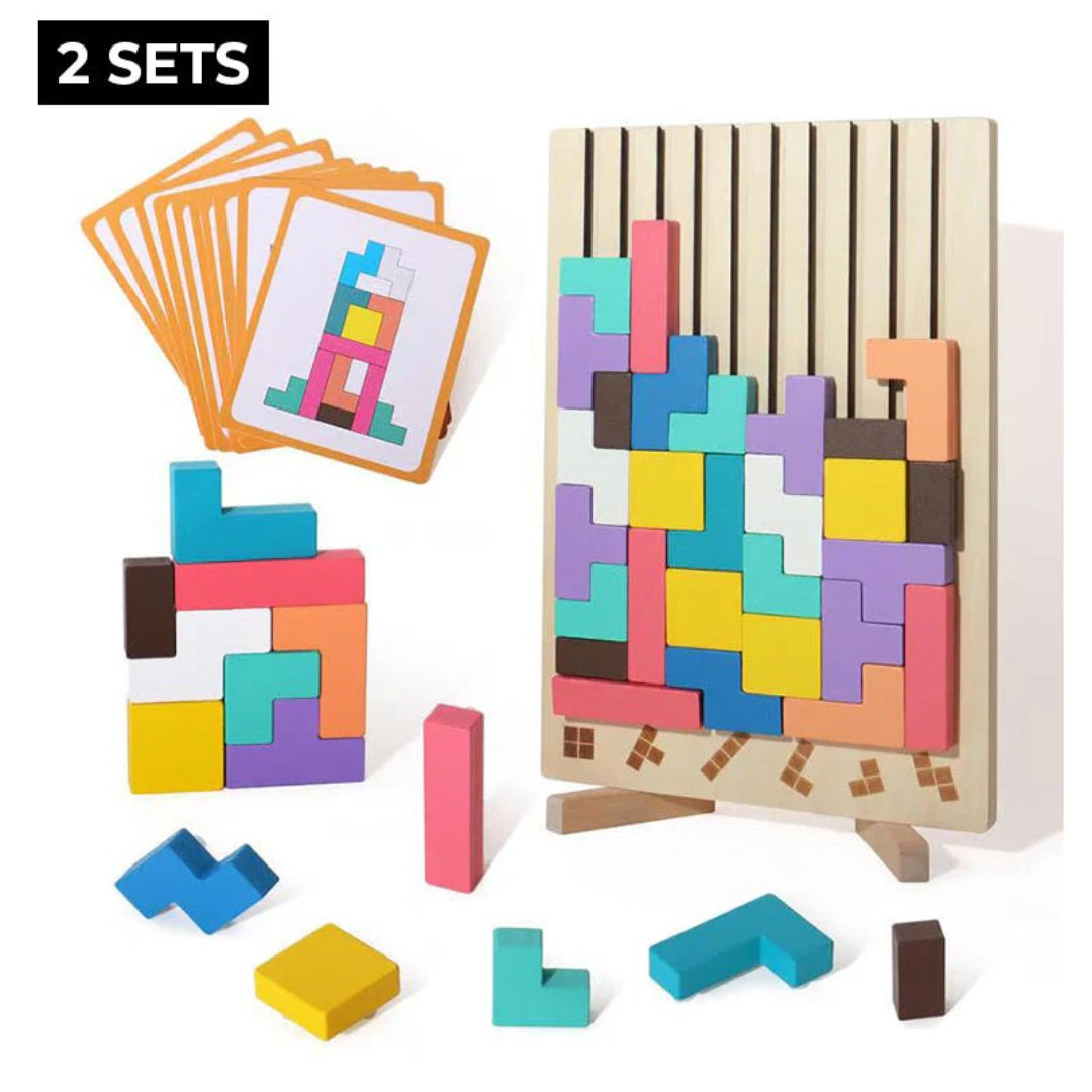Wooden puzzle games that develop motor skills