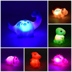 Light-up dinosaur bath toys