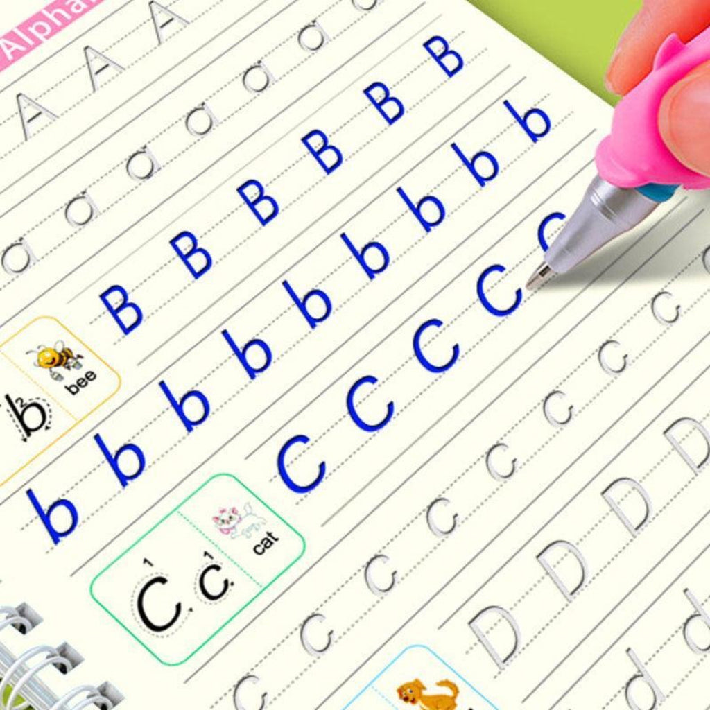 Skrivebog til børn til at lære håndskrift