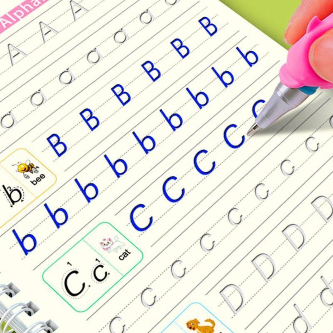 Skrivebog til børn til at lære håndskrift