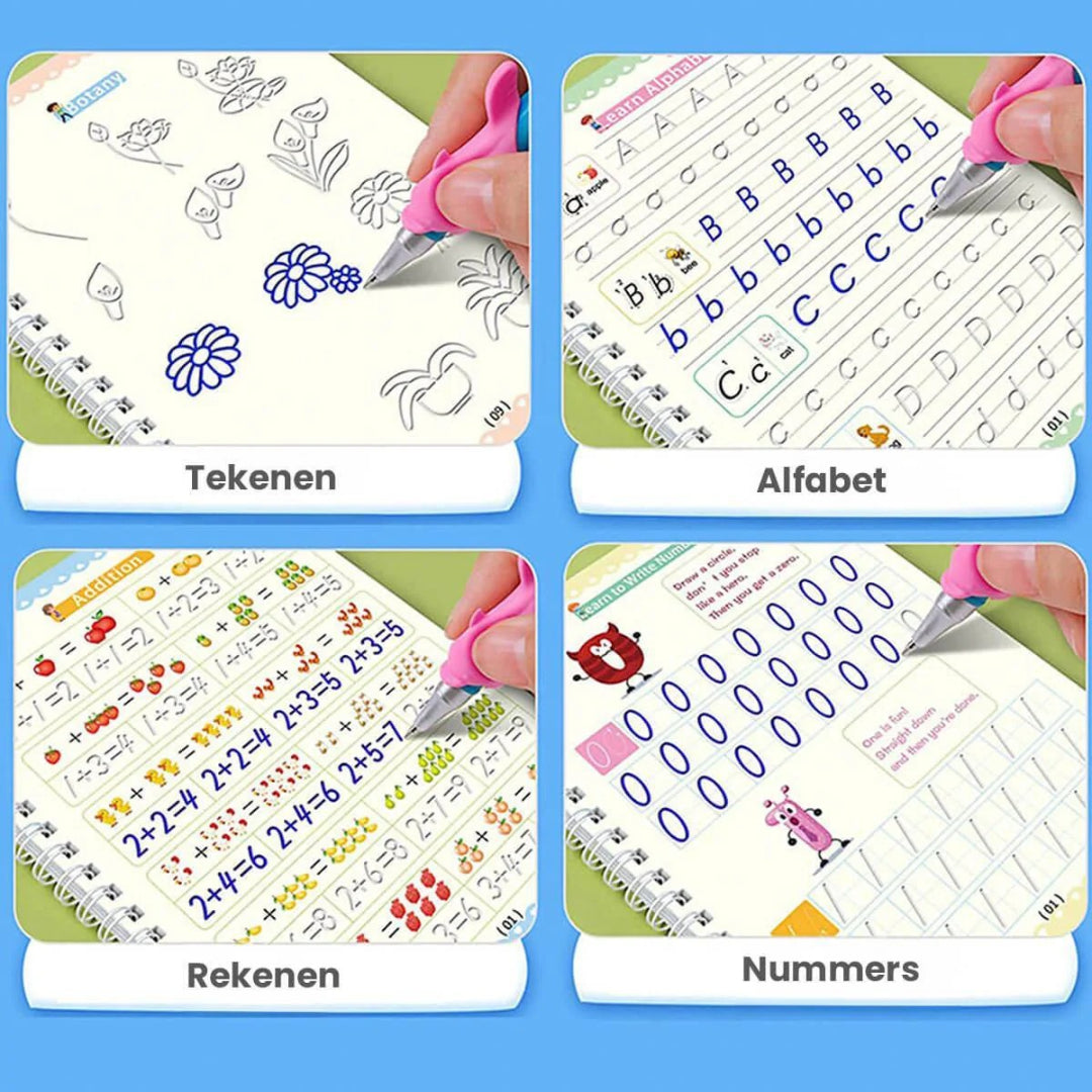 Skrivebog til børn til at lære håndskrift