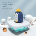 Penguin bath toy with squirting water