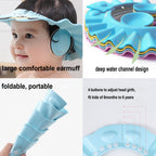 Water protection for ears and face during bathing