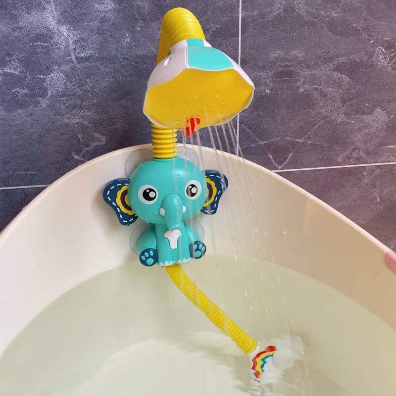 Electric handheld elephant baby shower with sprinkler
