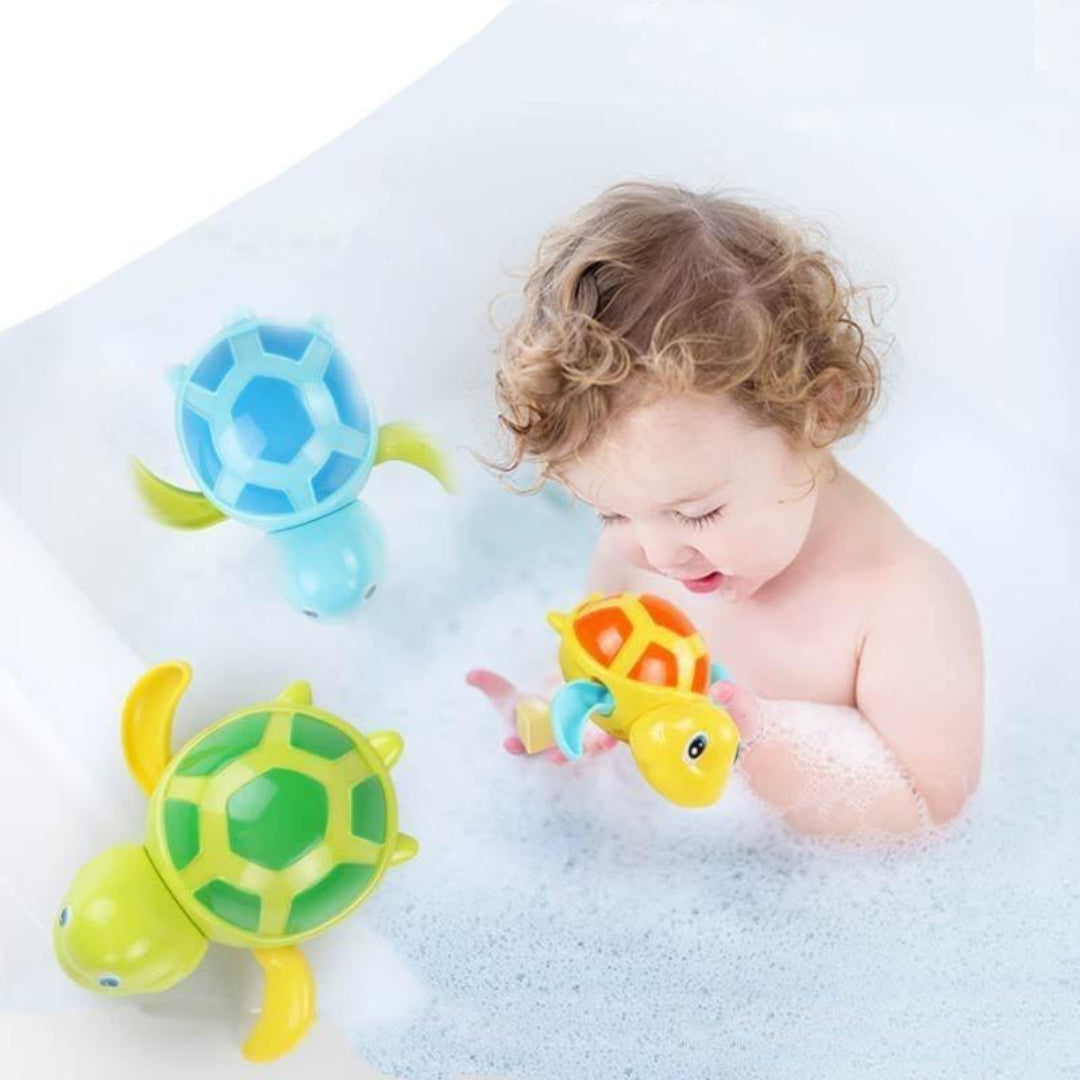 Wind-up bath turtle mechanical water toy