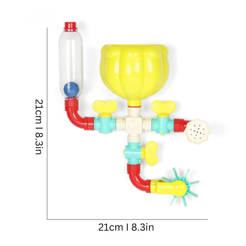 Interactive bath toys for water play