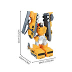 Magnetic robot construction toy transform building set