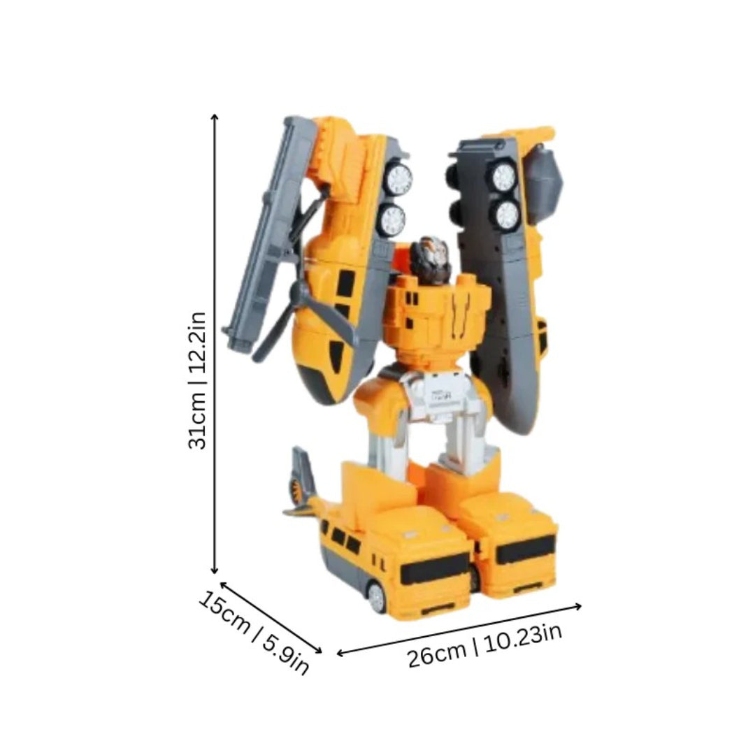 Magnetic robot construction toy transform building set