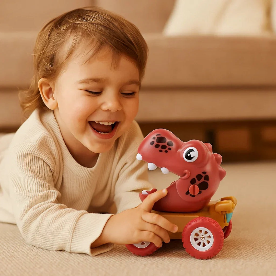 Dinosaur monster truck friction-powered toy car