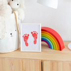 Hand and Footprint Set for Baby with Frame, Mess-Free