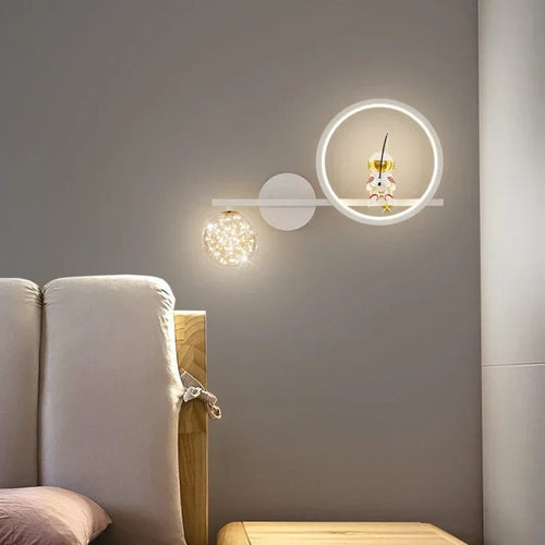 Astronaut night light with star projection for the children's room
