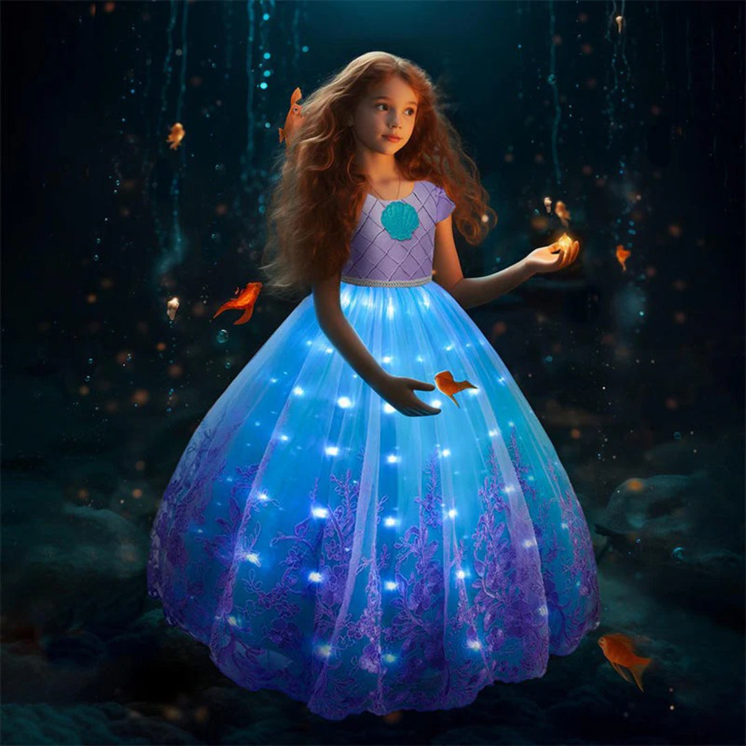Sparkling Princess Mermaid Costume with Accessories
