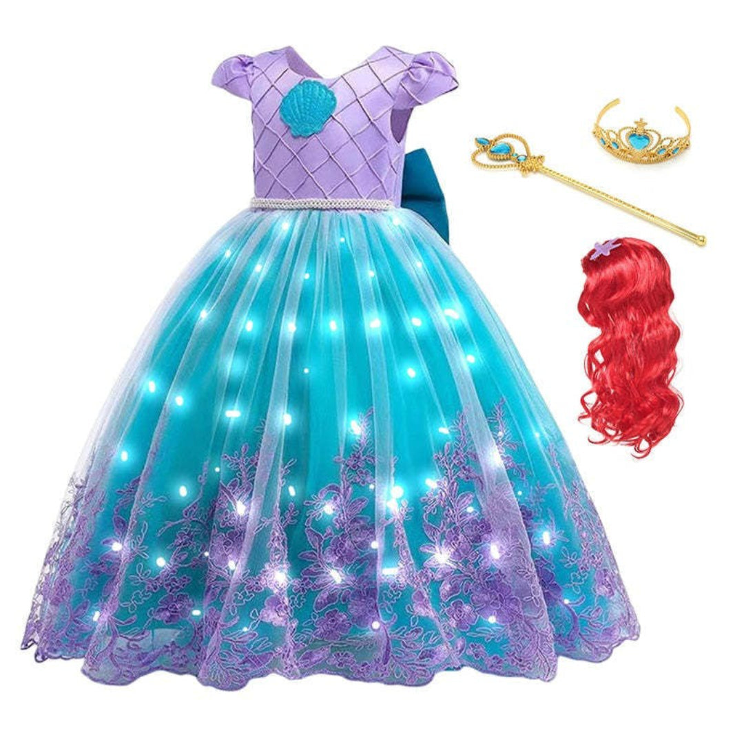 Sparkling Princess Mermaid Costume with Accessories