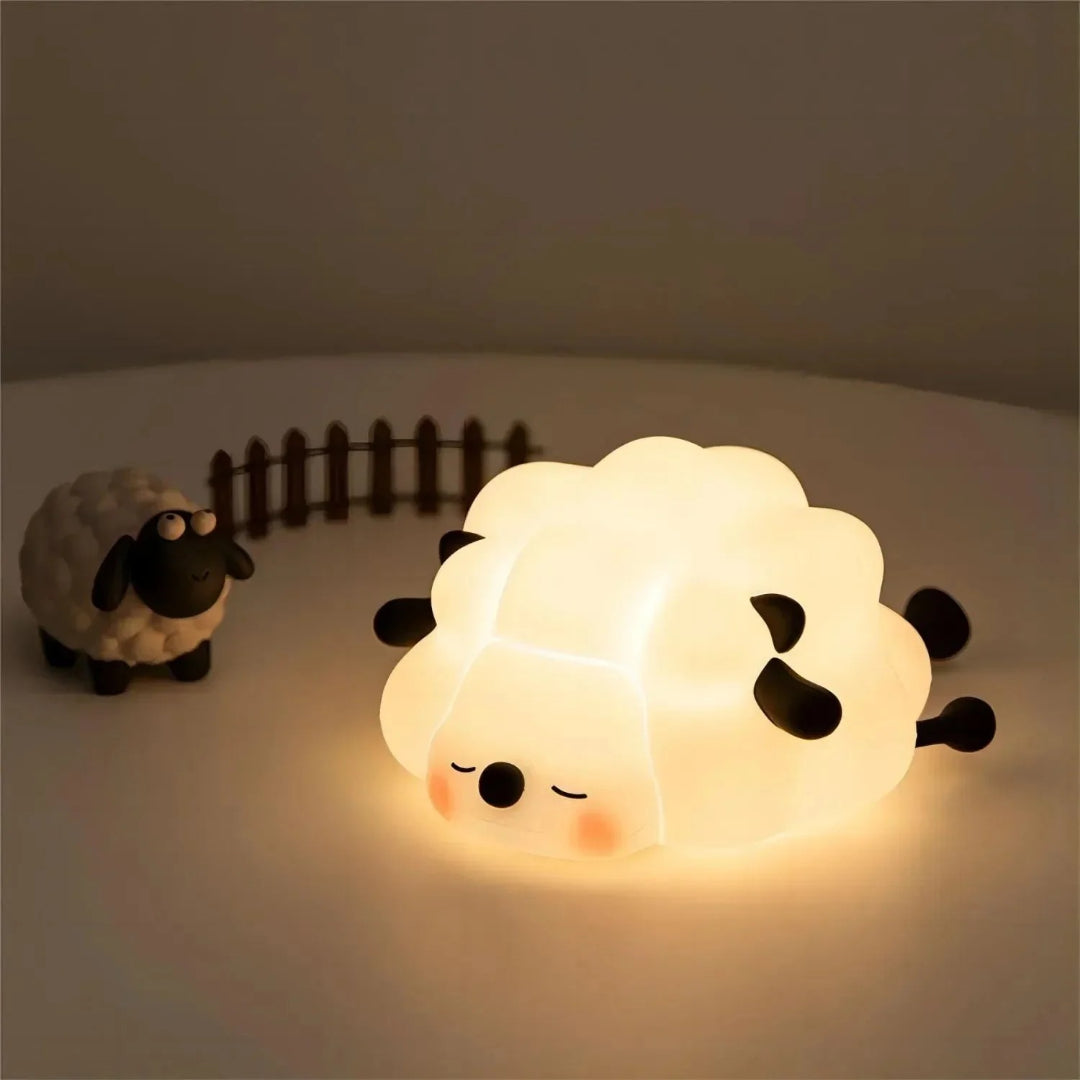 Silicone rechargeable night light with soft light