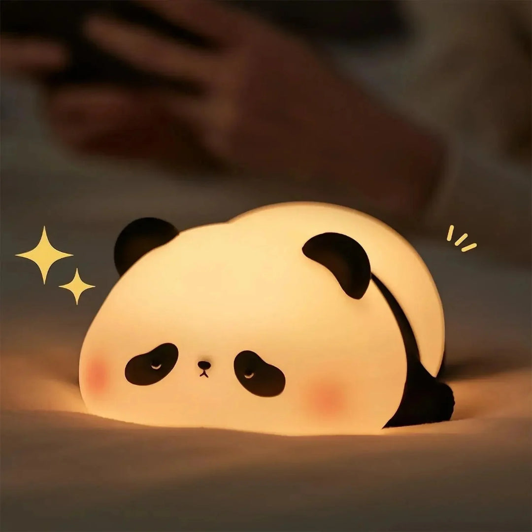 Silicone rechargeable night light with soft light