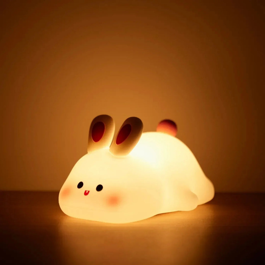 Silicone rechargeable night light with soft light