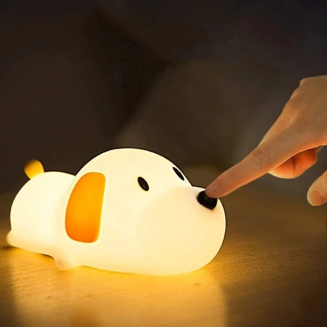 Silicone rechargeable night light with soft light