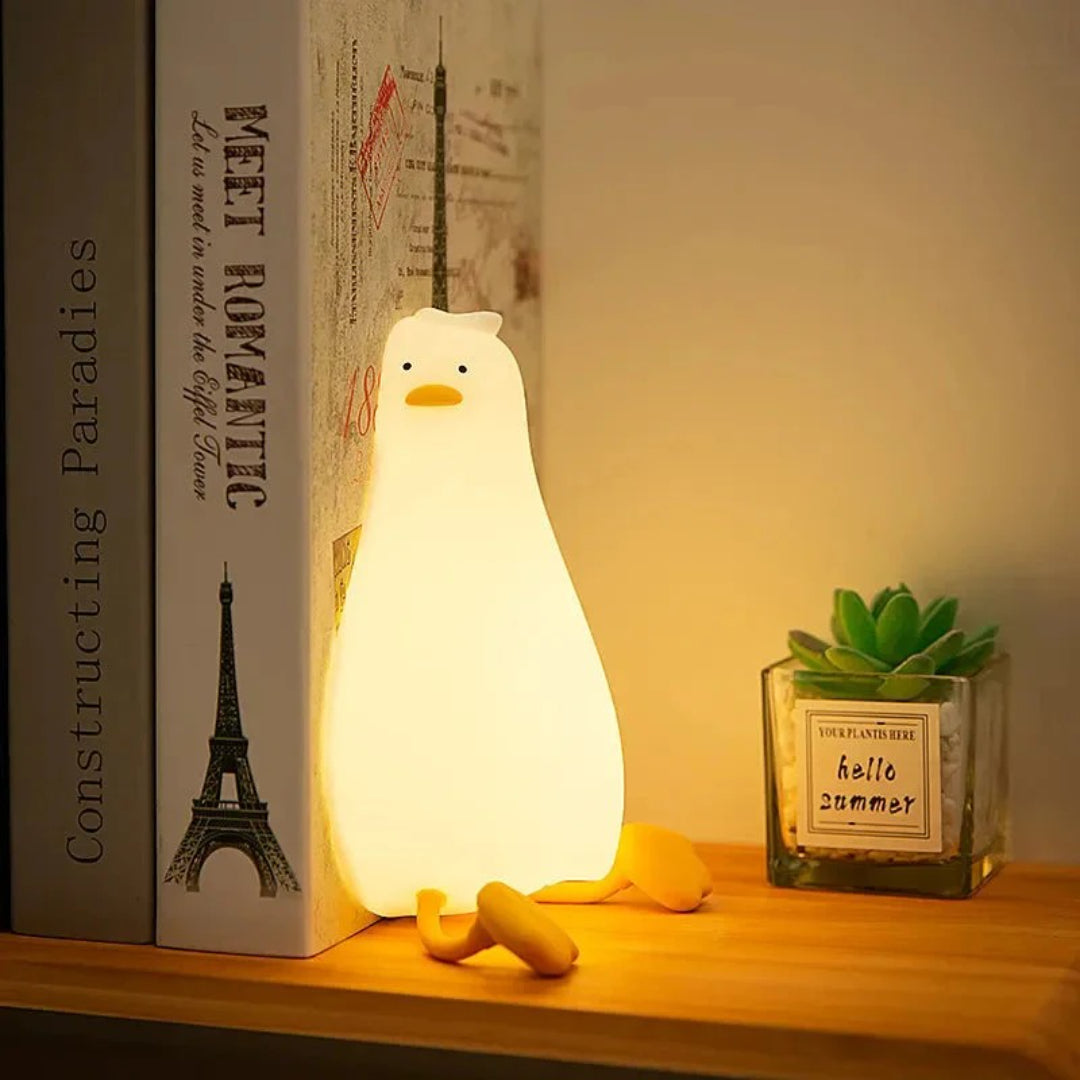 Silicone rechargeable night light with soft light