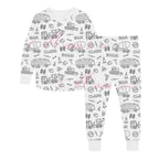 Kids' pajamas that can be drawn on and colored in