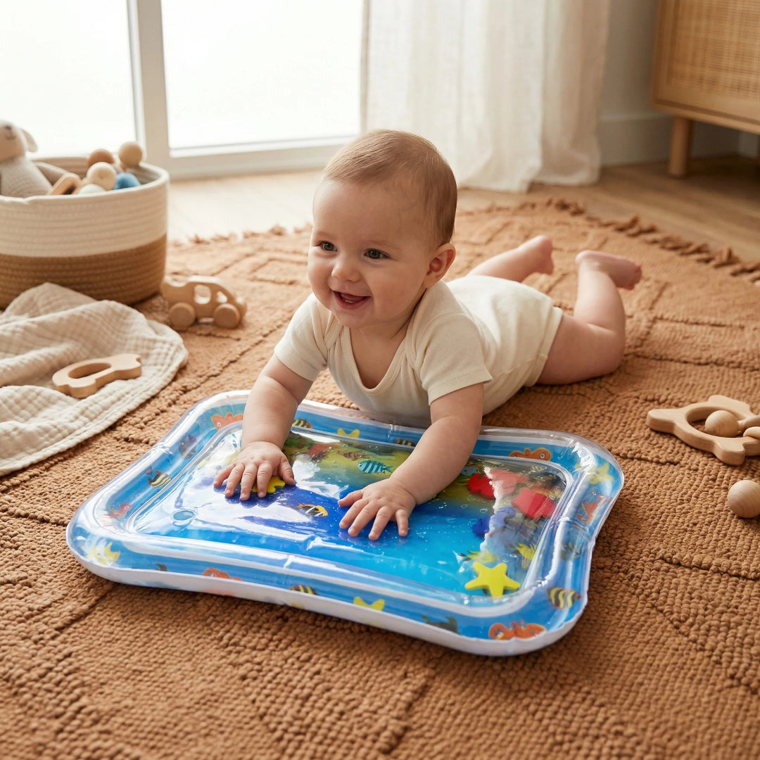 Sensory water mat for babies for tummy time