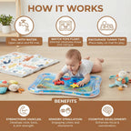 Sensory water mat for babies for tummy time