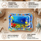 Sensory water mat for babies for tummy time