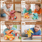 Dinosaur monster truck friction-powered toy car