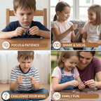 Metal puzzle set strategic logic game