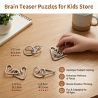 Metal puzzle set strategic logic game