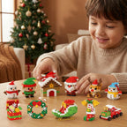 Christmas figures building set creative construction toy