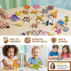 3D Cartoon Puzzle Building Toys for Kids